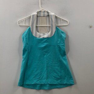 Lululemon Womens Blue Sleeveless Scoop Neck Racerback Tank Top Size 8